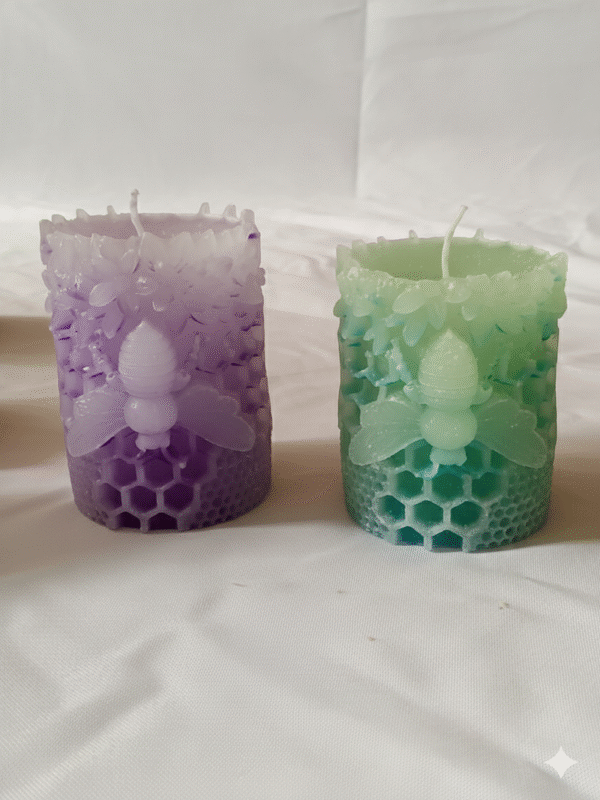 Vela Artesanal de Cera de Abeja – “Esencia del Panal”