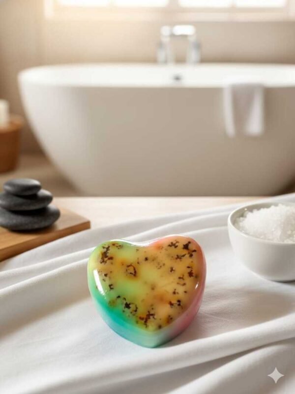 Jabón Relajante en Forma de Corazón – Armonía y Bienestar